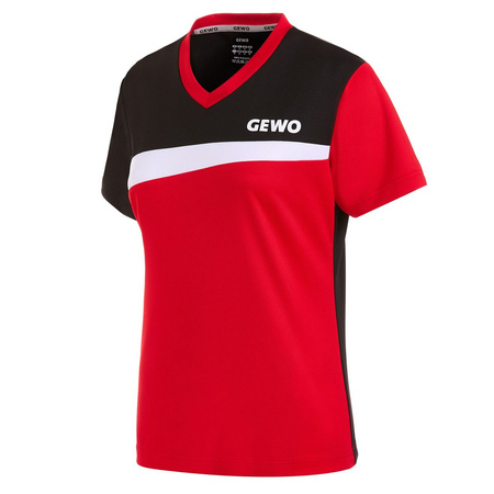 футболка GEWO Shirt Fondi III Lady красный с черным