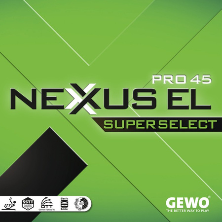 гладкая накладка GEWO Nexxus EL Pro 45 SuperSelect черный