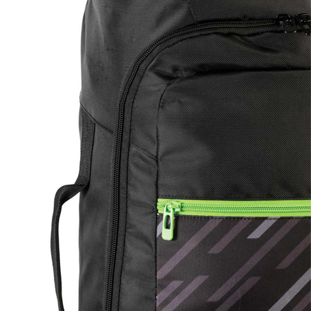 спортивная сумка GEWO Trolley Stripes M черный / салатовый