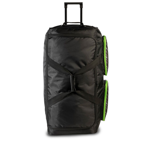 спортивная сумка GEWO Trolley Stripes XL черный / салатовый