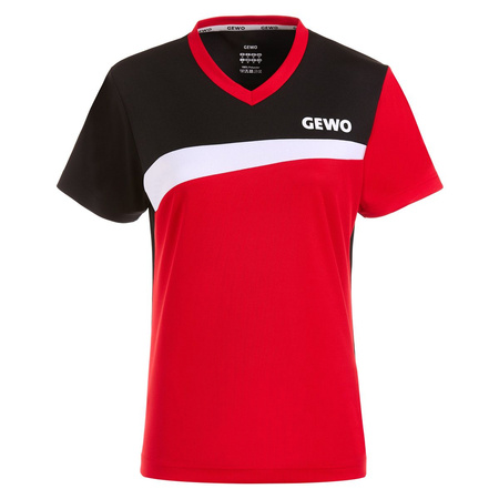 футболка GEWO Shirt Fondi III Lady красный с черным