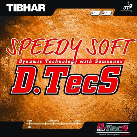 короткие шипы TIBHAR Speedy Soft D.TecS красный