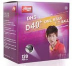 пластиковые мячи DHS Dual * 40+, 120 шт.