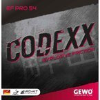 гладкая накладка GEWO Codexx EF Pro 54 красный