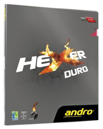 гладкая накладка ANDRO Hexer Duro красный