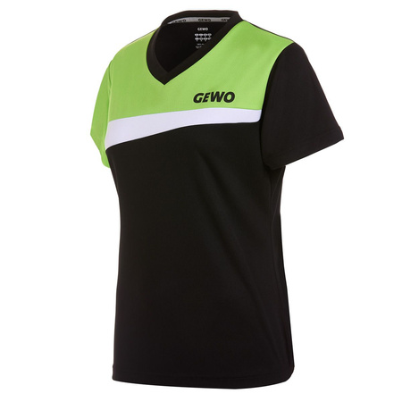 футболка GEWO Shirt Fondi I Lady черный / салатовый