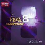 гладкая накладка DHS Hurricane 8 Hard красный