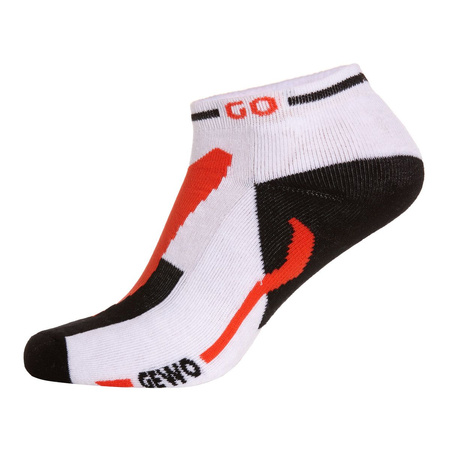 носки GEWO Short Flex III белый с красным