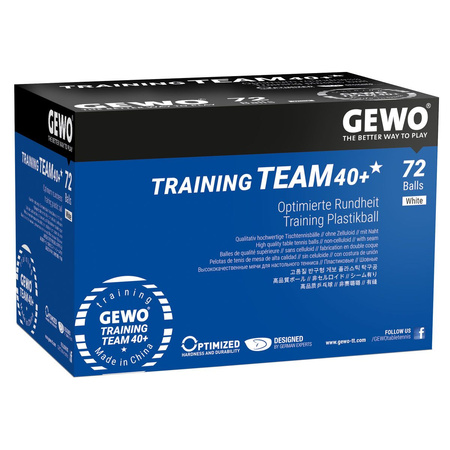 пластиковые мячи GEWO Training  Team 40+ * 72 шт.