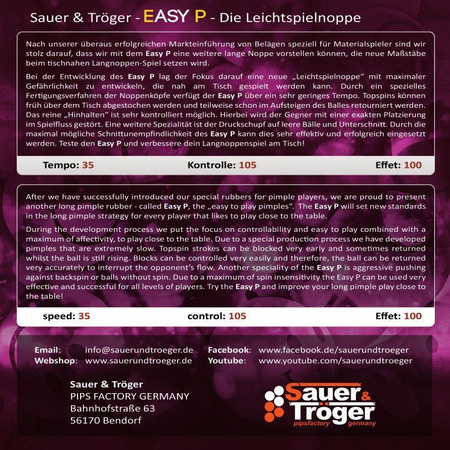 длинные шипы SAUER & TROGER Easy P черный