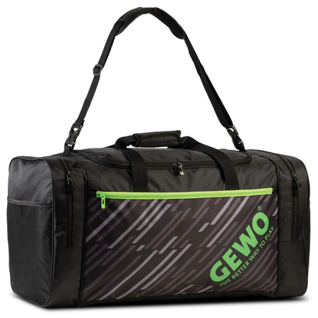 спортивная сумка GEWO Stripes XL черный / салатовый