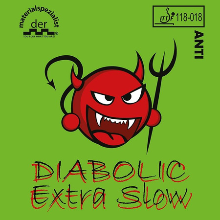 антитопспиновая накладка DER MATERIALSPEZIALIST Diabolic Extra Slow красный