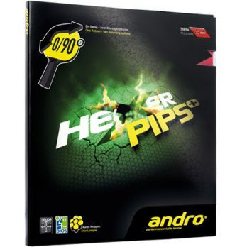 короткие шипы  ANDRO Hexer Pips+ красный