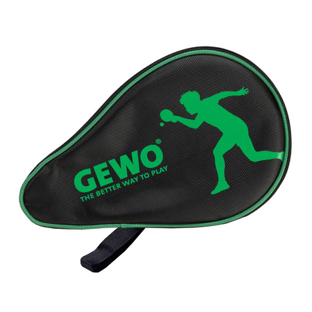чехол для ракетки GEWO Nova Round 	черный с зеленым