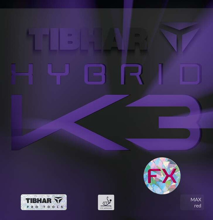 гладкая накладка TIBHAR Hybrid K3 FX красный