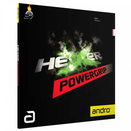 гладкая накладка ANDRO Hexer Powergrip черный