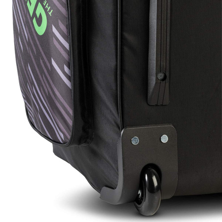спортивная сумка GEWO Trolley Stripes XL черный / салатовый