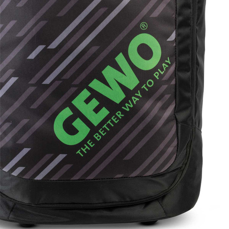 спортивная сумка GEWO Trolley Stripes M черный / салатовый