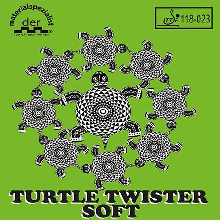 гладкая накладка DER MATERIALSPEZIALIST Turtle Twister Soft красный