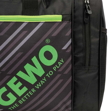 спортивная сумка GEWO Stripes L черный / салатовый