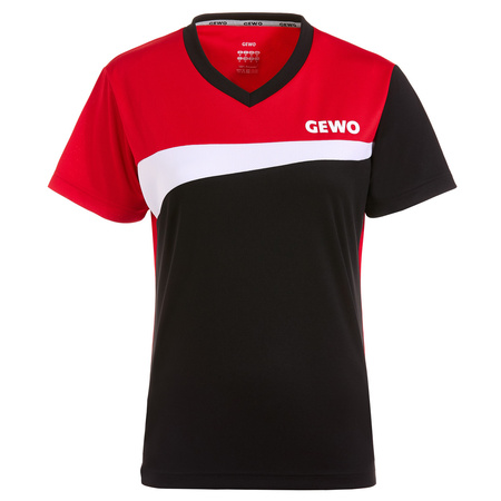 футболка GEWO Shirt Fondi IV Lady черный с красным