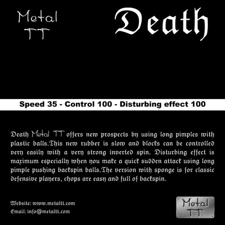 длинные шипы METAL TT Death красный