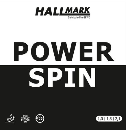 гладкая накладка HALLMARK Power Spin черный