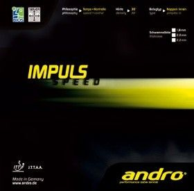 гладкая накладка ANDRO Impuls Speed красный