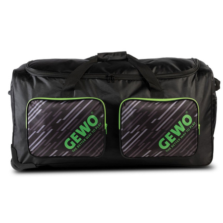 спортивная сумка GEWO Trolley Stripes XL черный / салатовый