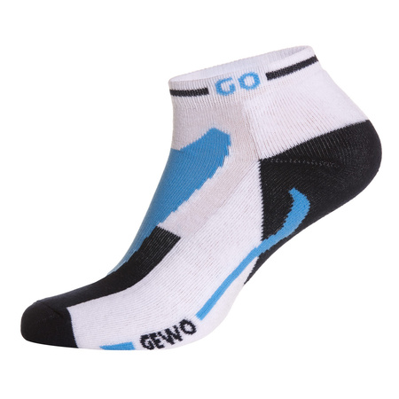 носки GEWO Short Flex III 	белый с синим