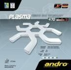 гладкая накладка ANDRO Plasma 470 красный