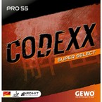 гладкая накладка GEWO Codexx Pro 55 SuperSelect красный