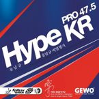 гладкая накладка GEWO Hype KR Pro 47.5 красный