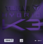 гладкая накладка TIBHAR Hybrid K3 красный