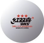пластиковые мячи DHS Dual ***  D40+ ITTF, 1 шт.