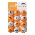 пластиковые мячи GEWO Spinballs 40+ 12 шт.