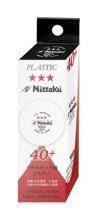 пластиковые мячи NITTAKU SHA 40+ Cell-Free, 3 шт.