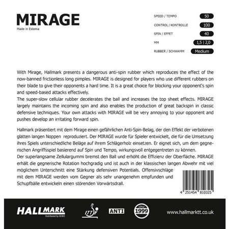 антитопспиновая накладка HALLMARK Mirage красный