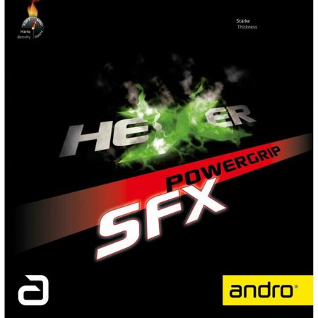 гладкая накладка ANDRO Hexer Powergrip SFX красный