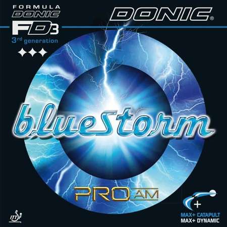 гладкая накладка DONIC Bluestorm Pro AM красный
