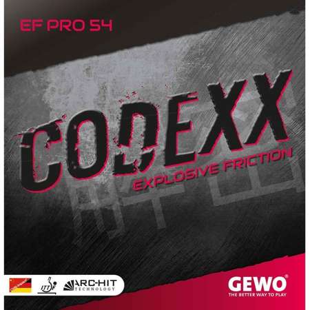 гладкая накладка GEWO Codexx EF Pro 54 красный