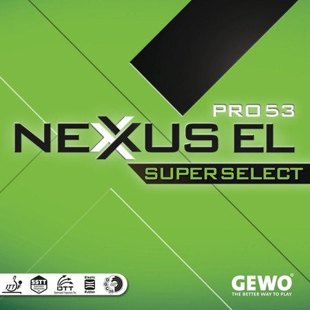 гладкая накладка GEWO Nexxus EL Pro 53 SuperSelect зеленый