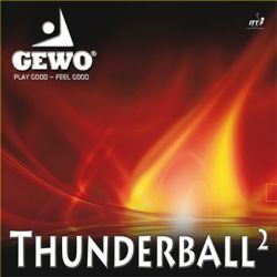 гладкая накладка GEWO Thunderball 2 черный