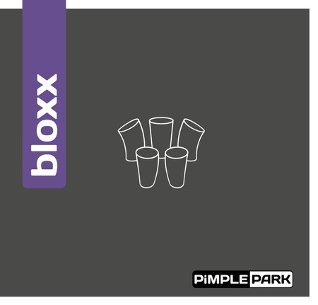 гладкая накладка PIMPLEPARK Bloxx черный