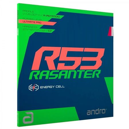 гладкая накладка Pips-in ANDRO Rasanter R53 зеленый