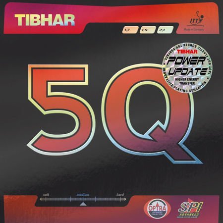 гладкая накладка TIBHAR 5Q Power Update черный