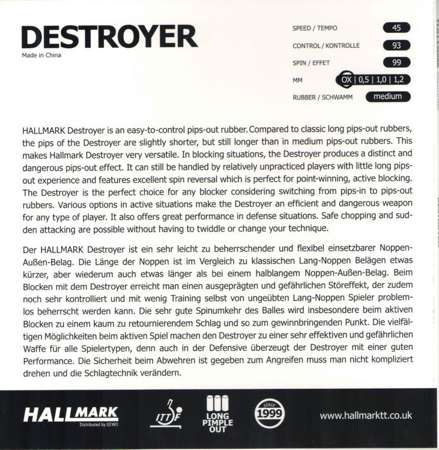 длинные шипы HALLMARK Destroyer черный