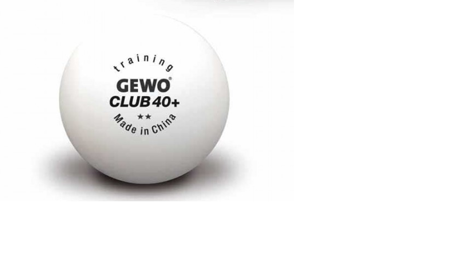 пластиковые мячи GEWO Training Club 40+ ** 1 шт.