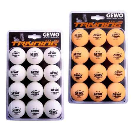 пластиковые мячи GEWO Trainingsball *** 40+ 12 шт.