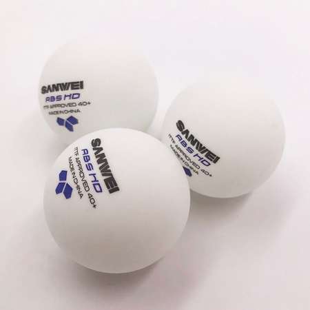 пластиковые мячи SANWEI 40+ ABS HD *** ITTF 3 шт.